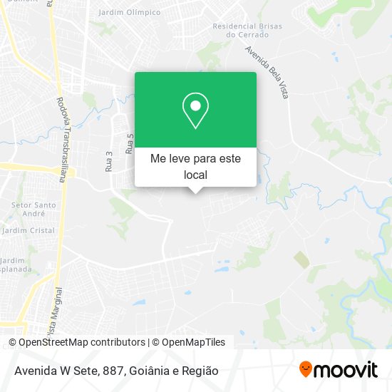Avenida W Sete, 887 mapa