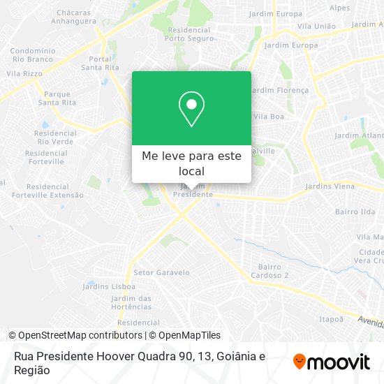 Rua Presidente Hoover Quadra 90, 13 mapa