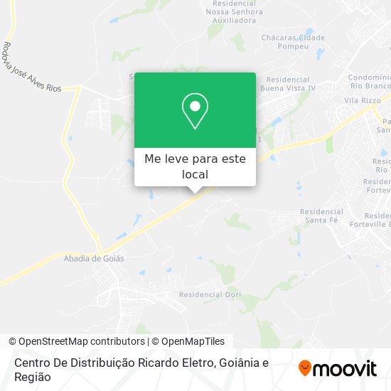 Centro De Distribuição Ricardo Eletro mapa