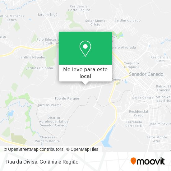 Rua da Divisa mapa