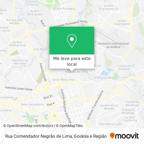 Rua Comendador Negrão de Lima mapa