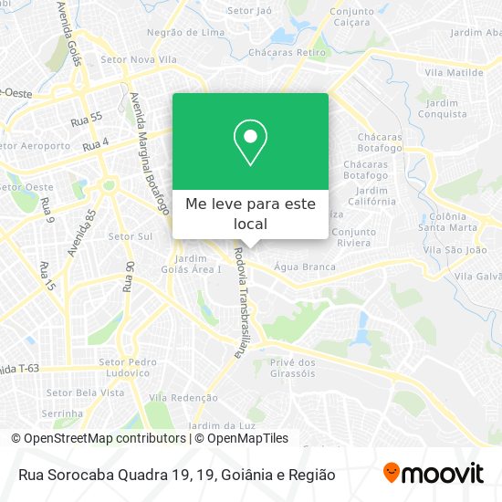 Rua Sorocaba Quadra 19, 19 mapa