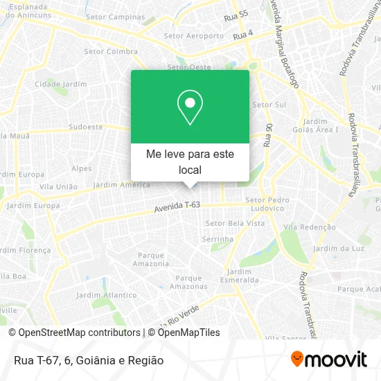 Rua T-67, 6 mapa