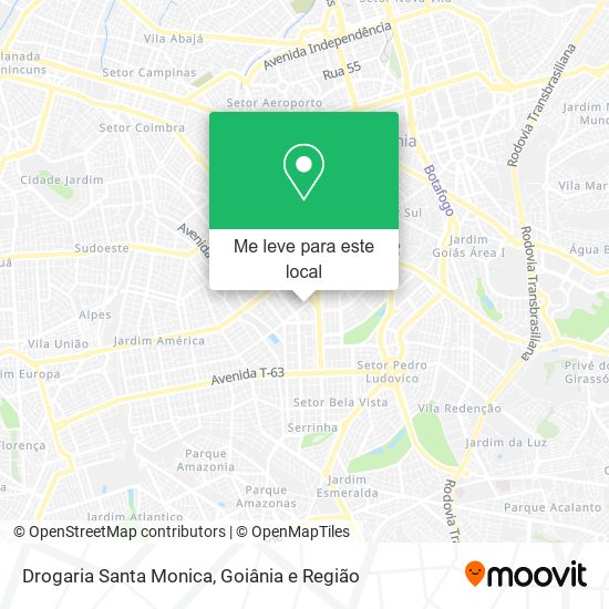 Drogaria Santa Monica mapa