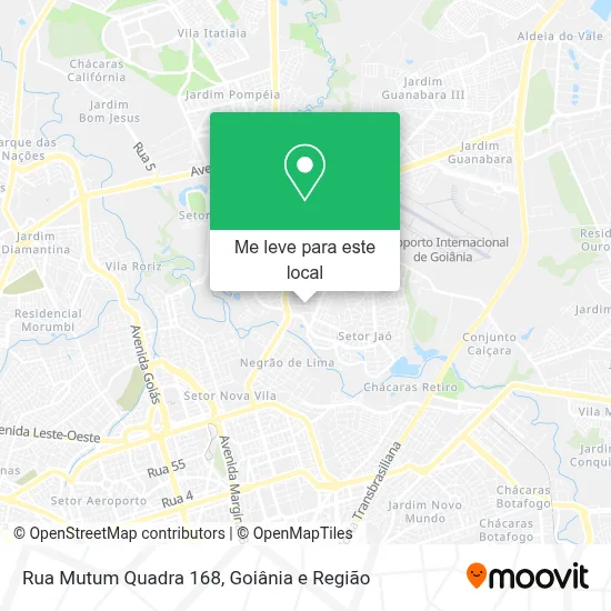 Rua Mutum Quadra 168 mapa