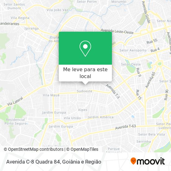 Avenida C-8 Quadra 84 mapa