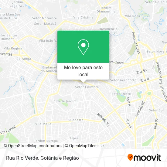 Rua Rio Verde mapa