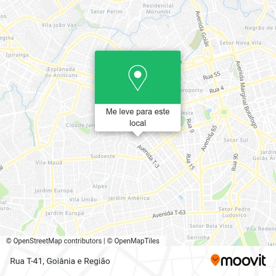 Rua T-41 mapa