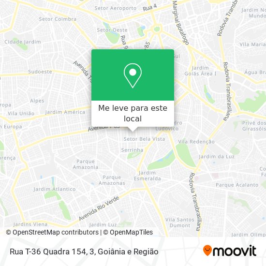 Rua T-36 Quadra 154, 3 mapa