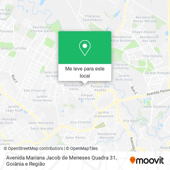 Avenida Mariana Jacob de Meneses Quadra 31 mapa
