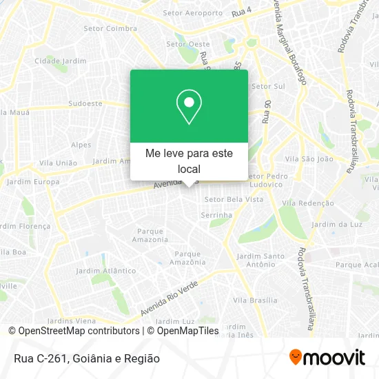 Rua C-261 mapa