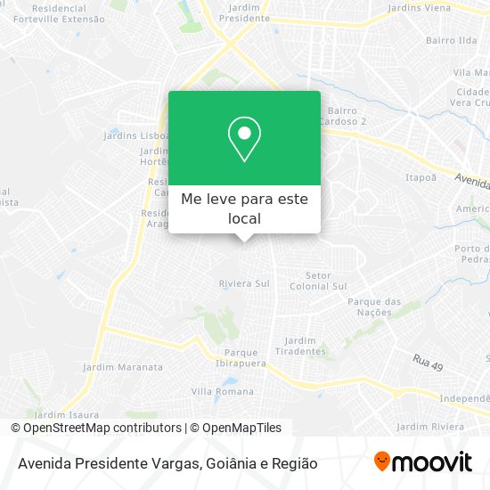 Avenida Presidente Vargas mapa
