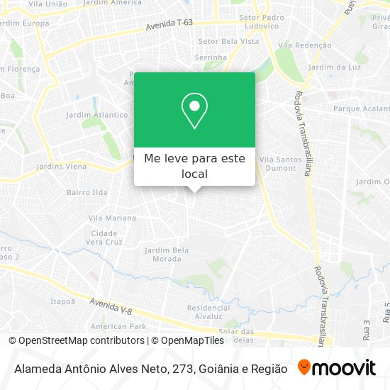 Alameda Antônio Alves Neto, 273 mapa