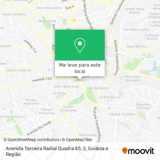 Avenida Terceira Radial Quadra 85, 3 mapa