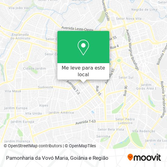 Pamonharia da Vovó Maria mapa