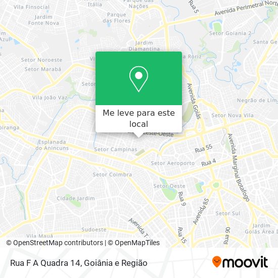 Rua F A Quadra 14 mapa