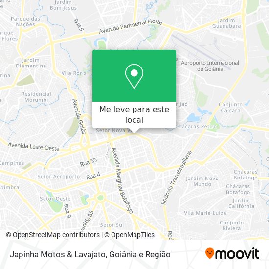 Japinha Motos & Lavajato mapa