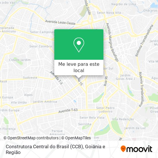 Construtora Central do Brasil (CCB) mapa
