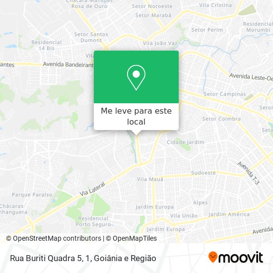 Rua Buriti Quadra 5, 1 mapa