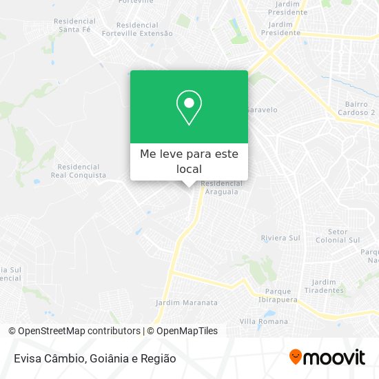 Evisa Câmbio mapa