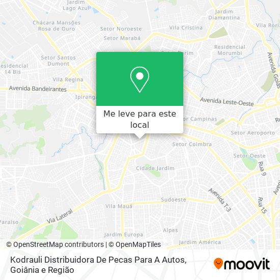 Kodrauli Distribuidora De Pecas Para A Autos mapa