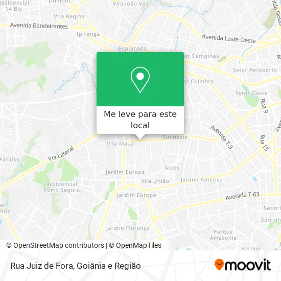Rua Juiz de Fora mapa