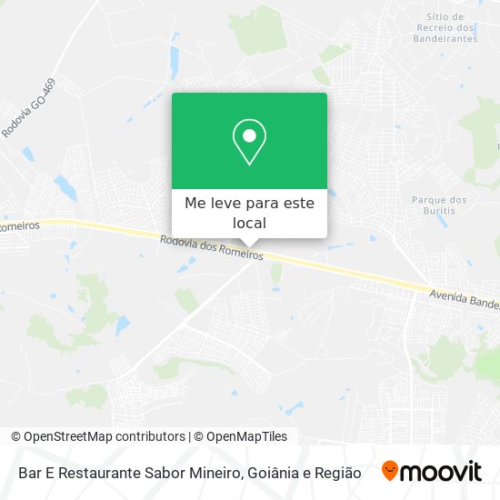 Bar E Restaurante Sabor Mineiro mapa