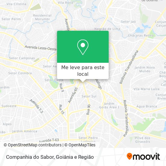 Companhia do Sabor mapa