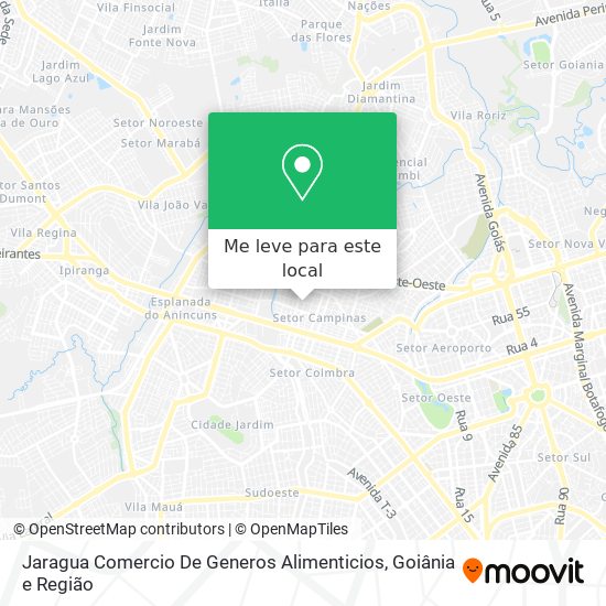 Jaragua Comercio De Generos Alimenticios mapa