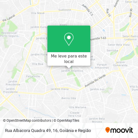 Rua Albacora Quadra 49, 16 mapa
