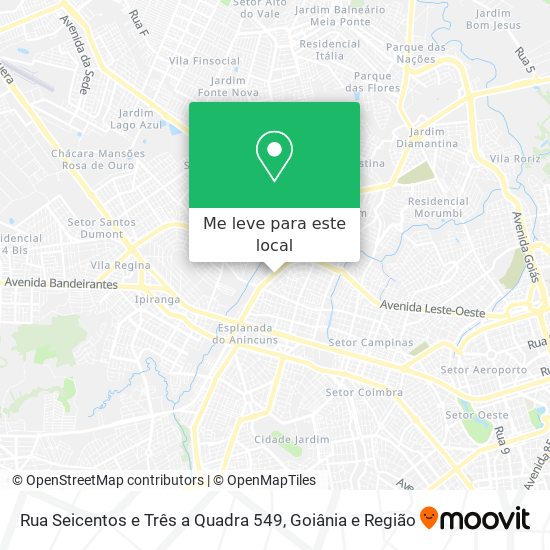 Rua Seicentos e Três a Quadra 549 mapa