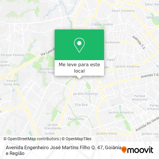 Avenida Engenheiro José Martins Filho Q. 47 mapa
