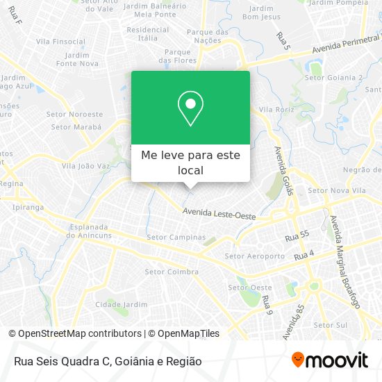 Rua Seis Quadra C mapa