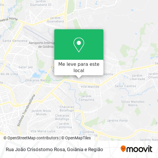 Rua João Crisóstomo Rosa mapa