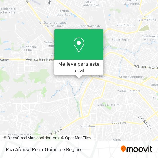 Rua Afonso Pena mapa