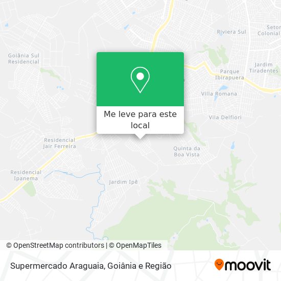 Supermercado Araguaia mapa
