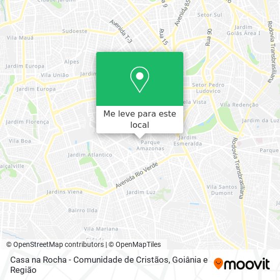 Casa na Rocha - Comunidade de Cristãos mapa