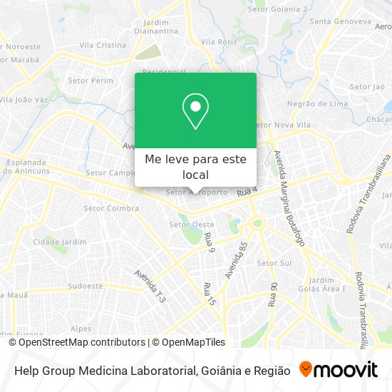Help Group Medicina Laboratorial mapa