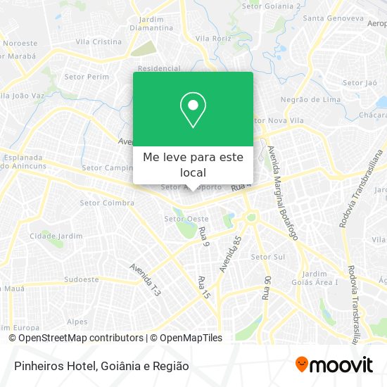 Pinheiros Hotel mapa