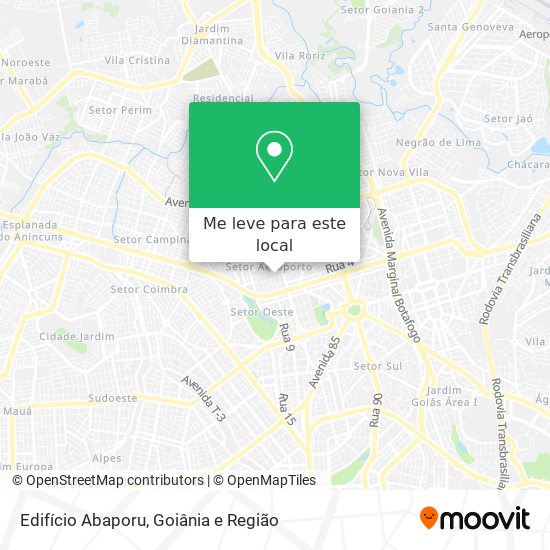 Edifício Abaporu mapa