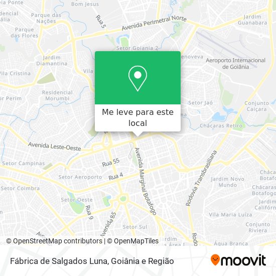 Fábrica de Salgados Luna mapa