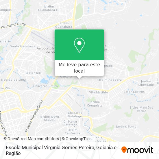Escola Municipal Virgínia Gomes Pereira mapa