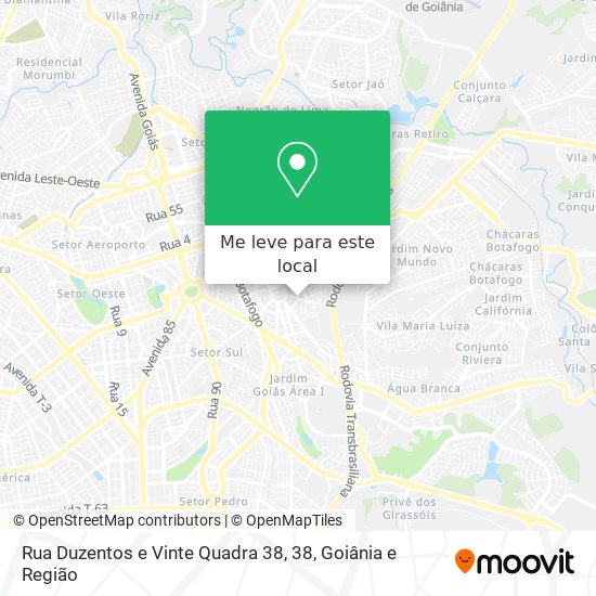 Rua Duzentos e Vinte Quadra 38, 38 mapa