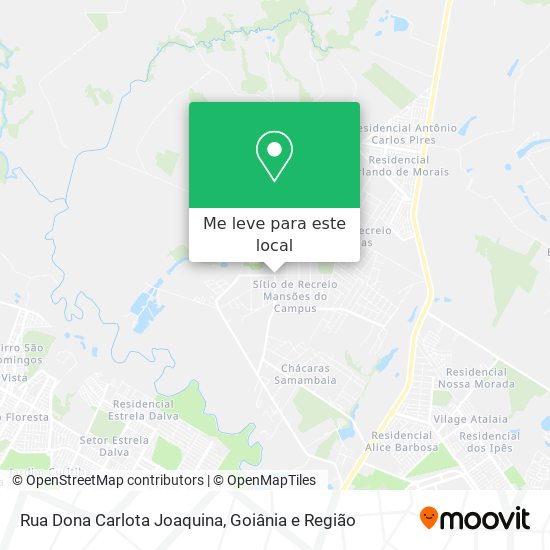 Rua Dona Carlota Joaquina mapa