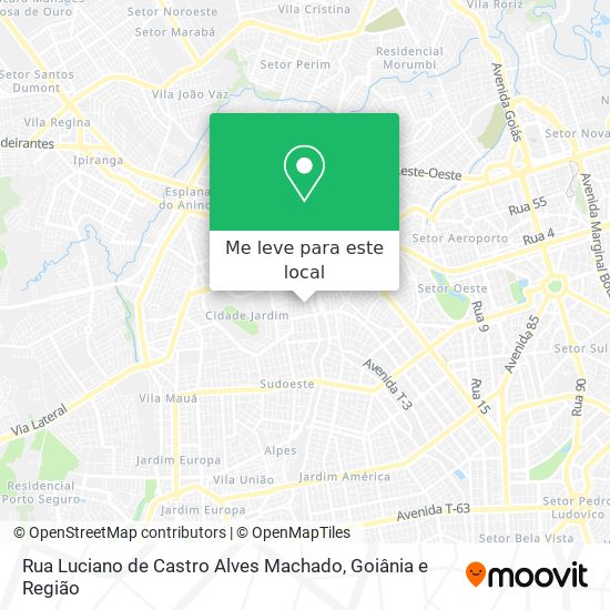 Rua Luciano de Castro Alves Machado mapa