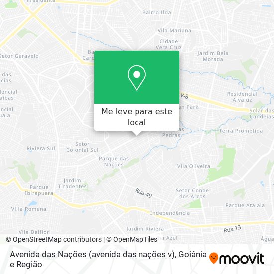 Avenida das Nações (avenida das nações v) mapa
