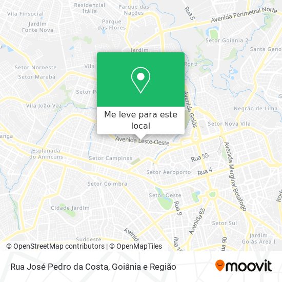 Rua José Pedro da Costa mapa