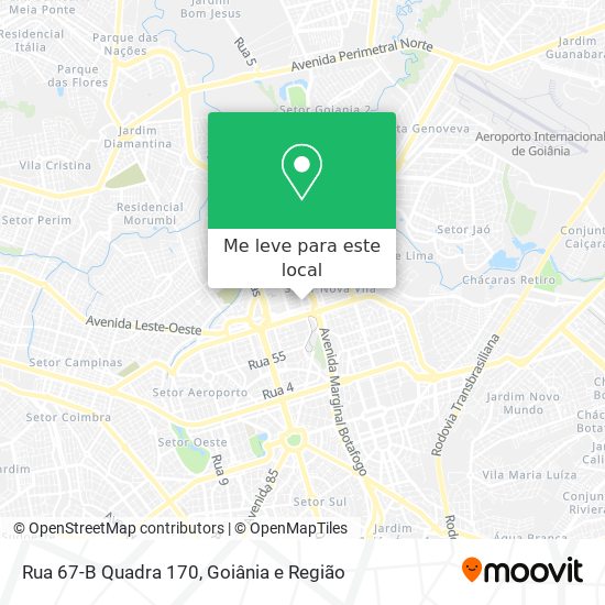 Rua 67-B Quadra 170 mapa