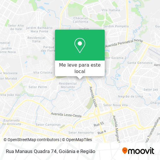 Rua Manaus Quadra 74 mapa