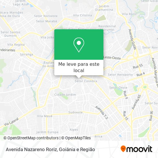 Avenida Nazareno Roriz mapa